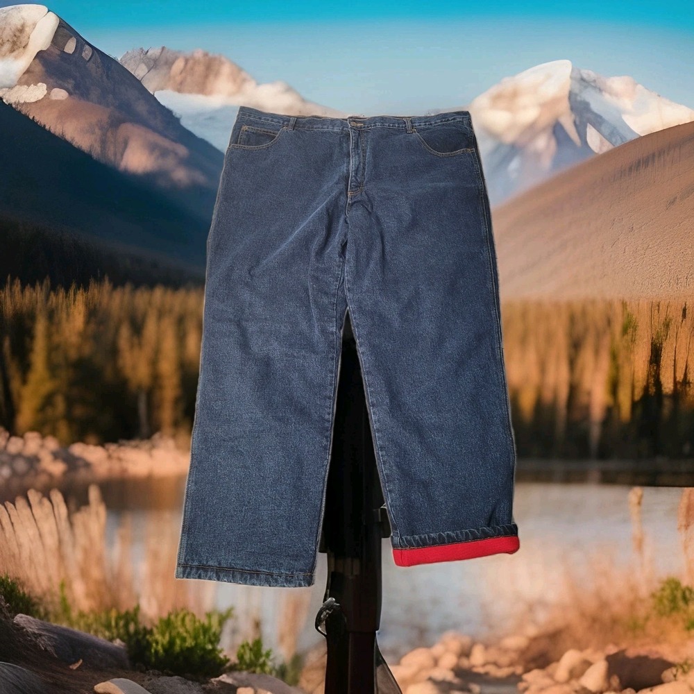 Guide Series Men's Fleece-Lined‎ Jeans 48x32 Thinsulate Insulated Outdoor Denim
